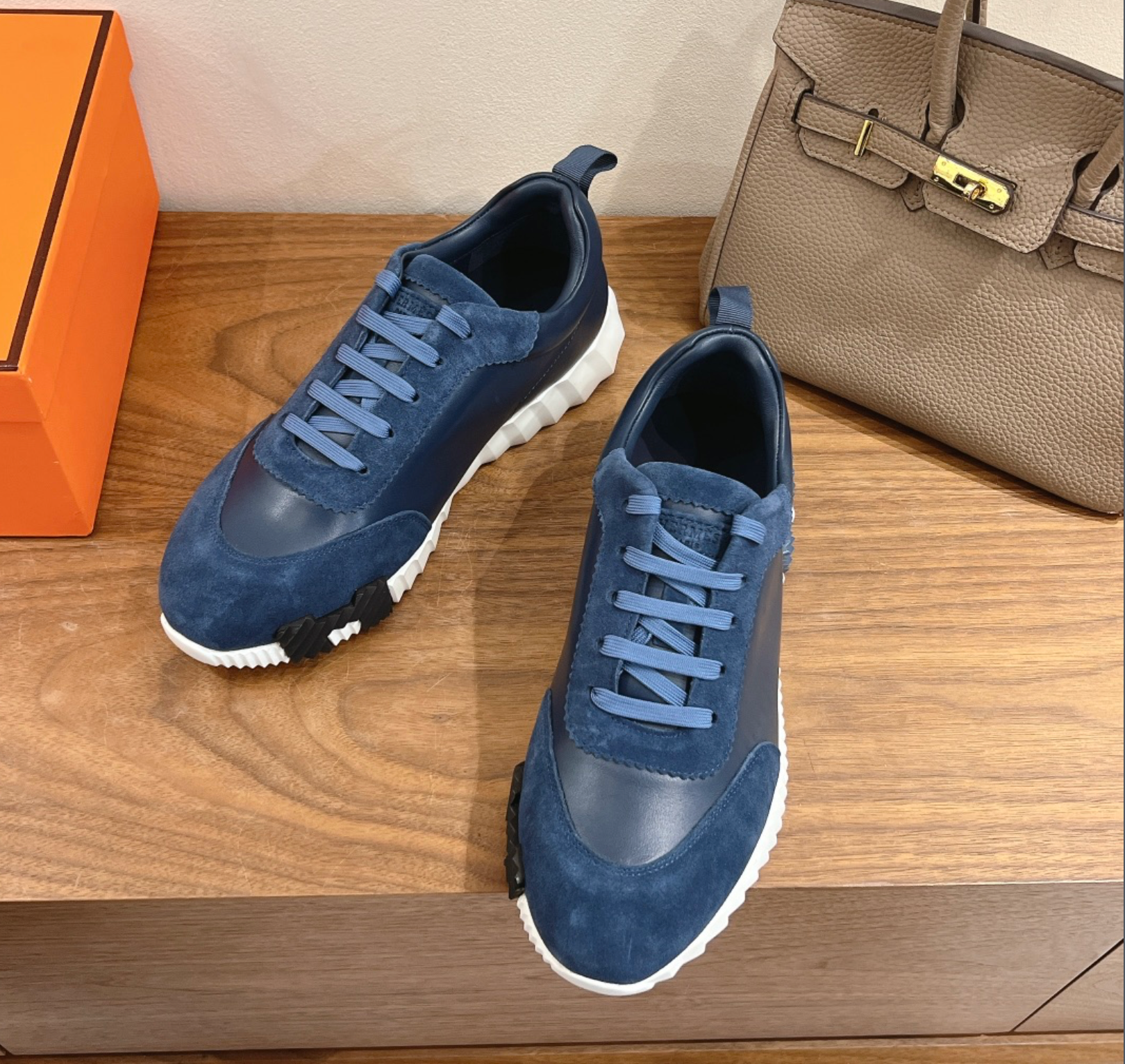 Hermès Bouncing Navy Blue Sneaker