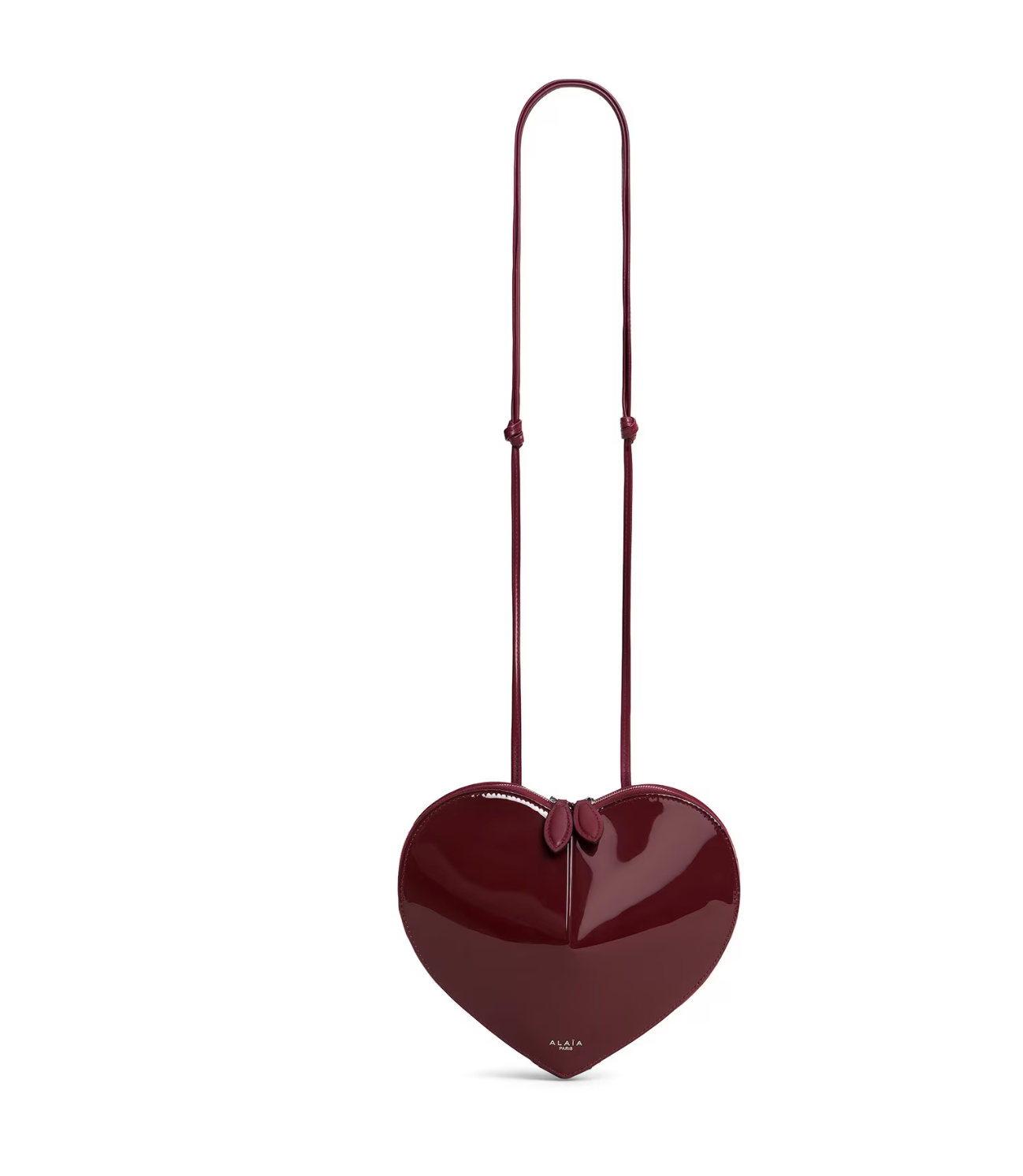 LE CŒUR PATENT HEART SHAPED BAG