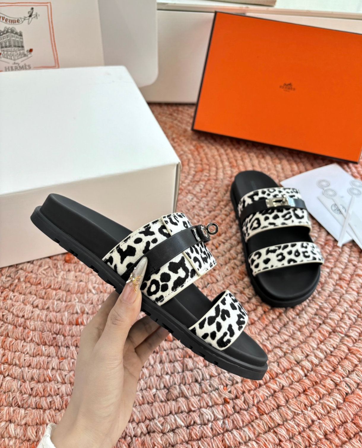 Hermès Jackson Zebra Sandal