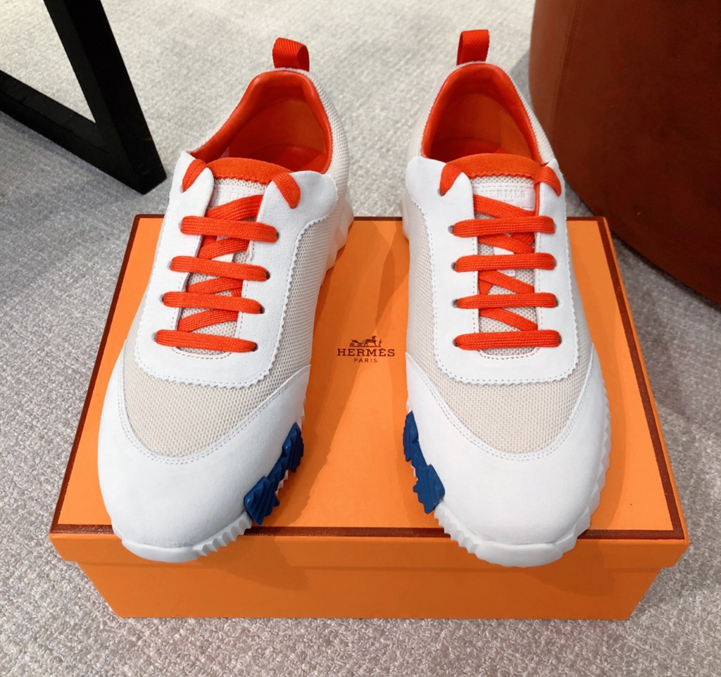 Hermès Bouncing Beige/Orange Sneaker