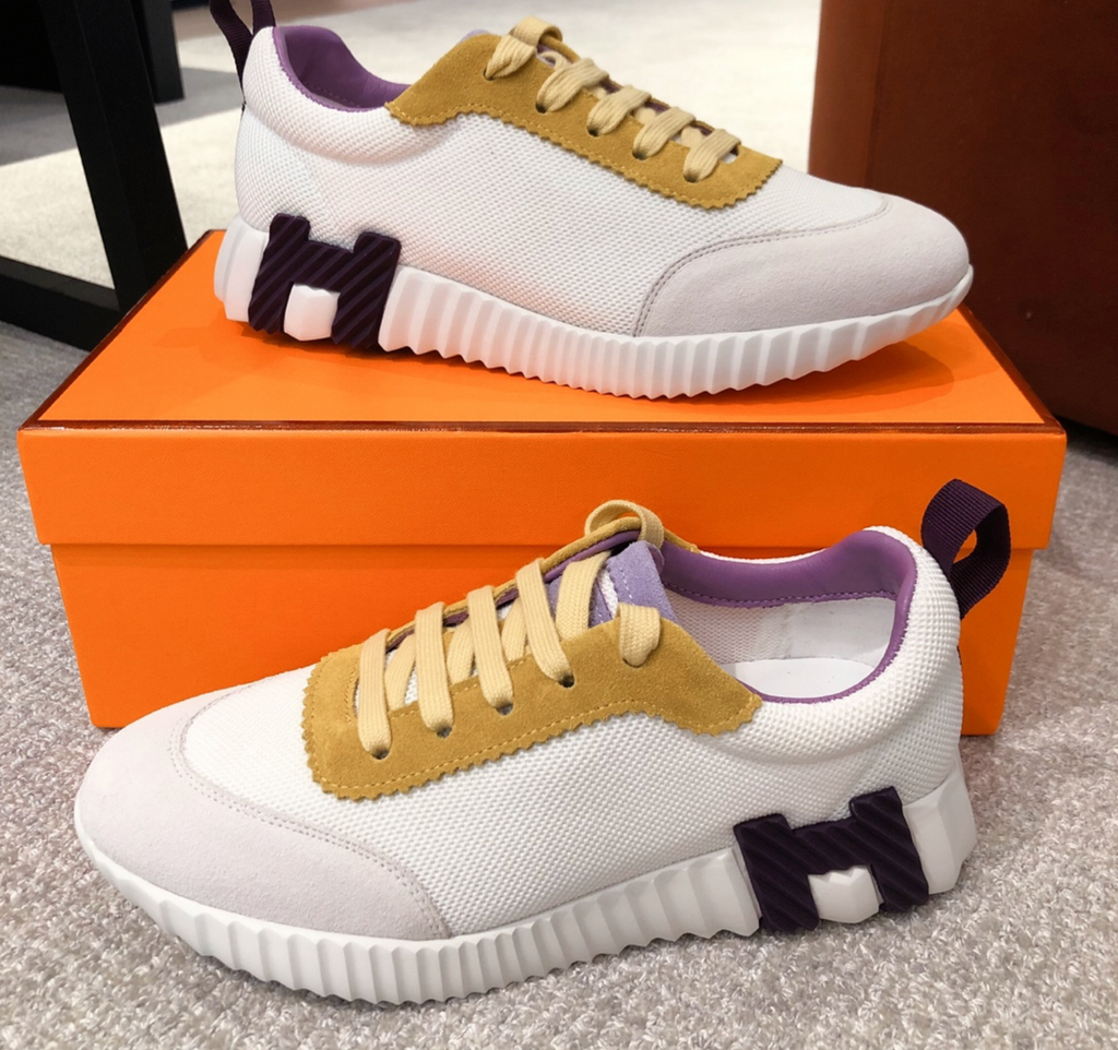 Hermès Bouncing Purple/Yellow Sneaker