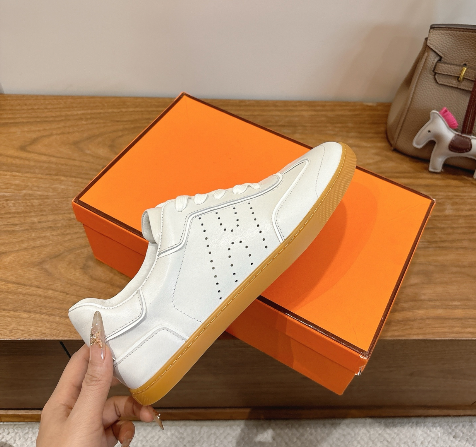 Hermès Match White Sneaker