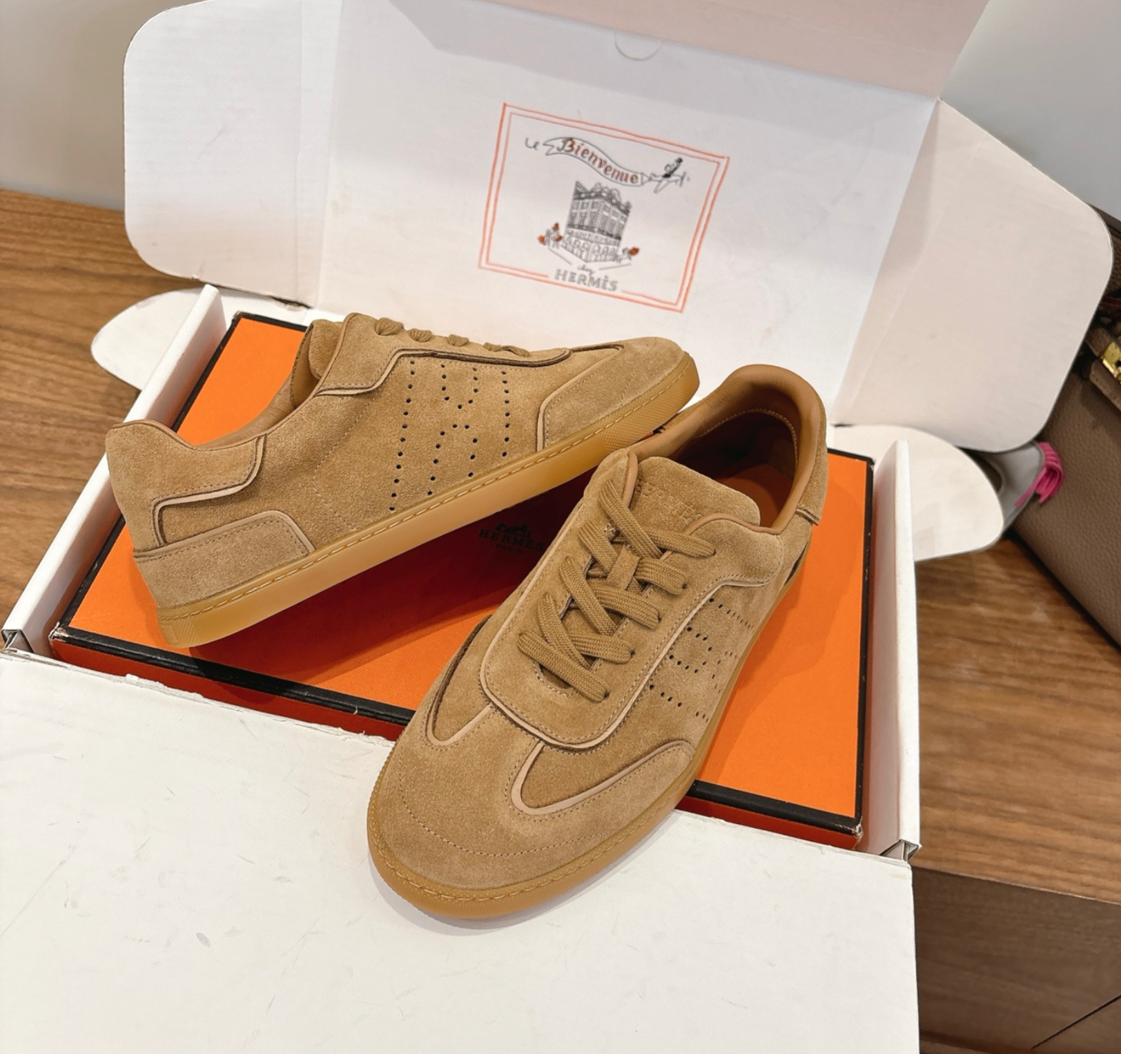 Hermès Brown Match Sneaker