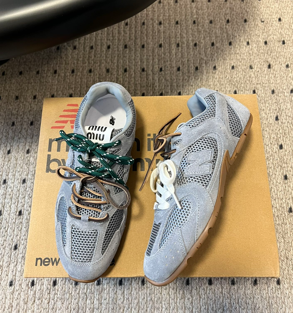MIU MIU X New Balance 530 Sl Mesh Periwinkle Blue Sneakers