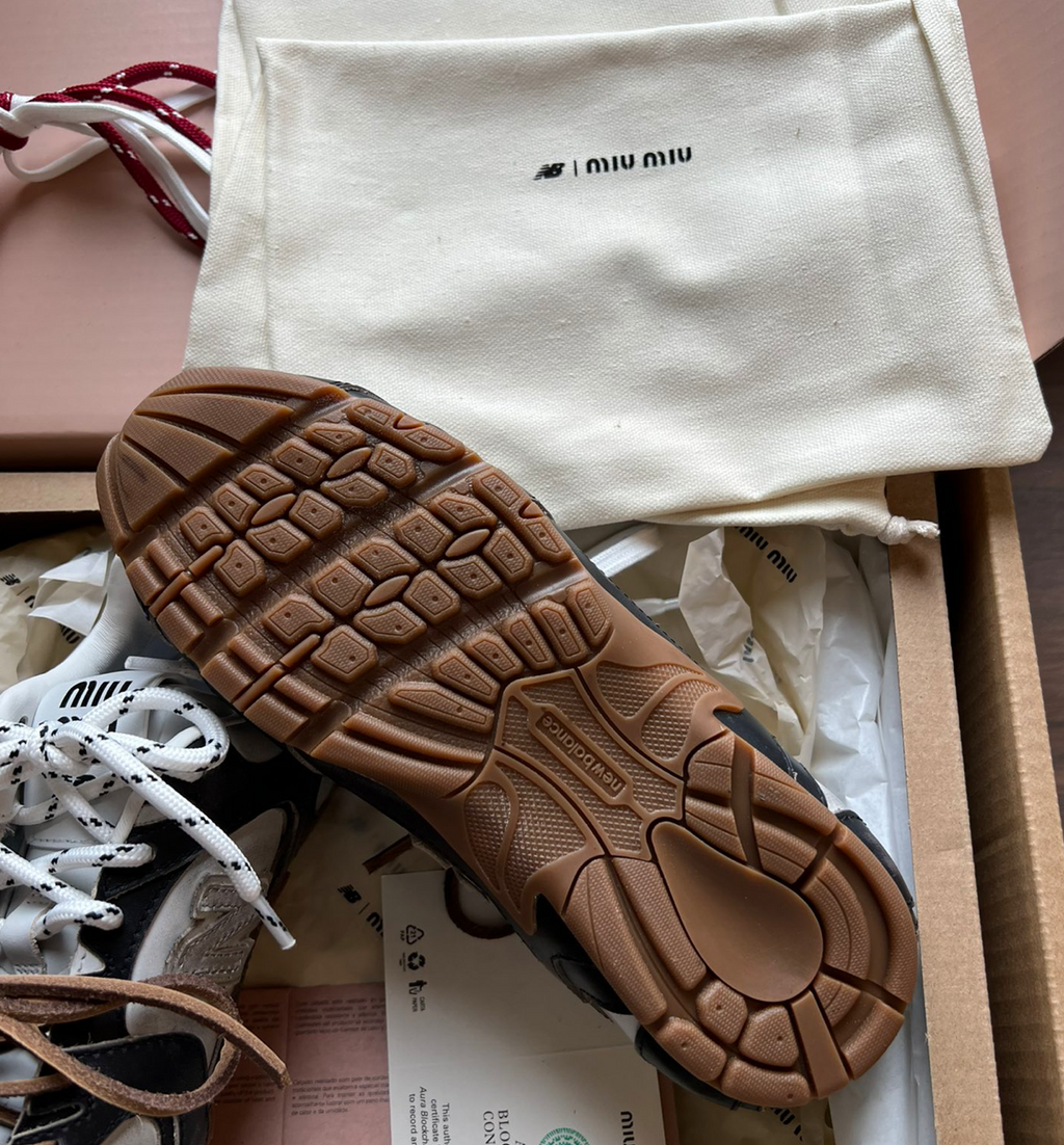 MIU MIU X New Balance 530 Sl Vitello Deco Bicolor Sneakers