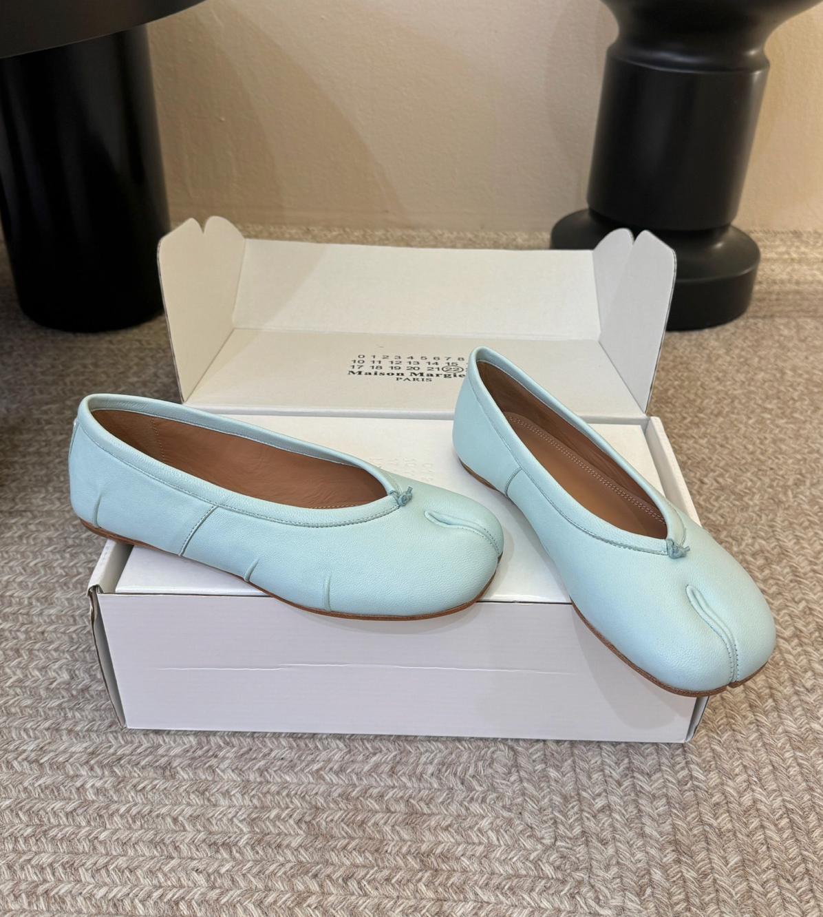 MM Leather Tabi Ballerina Flats