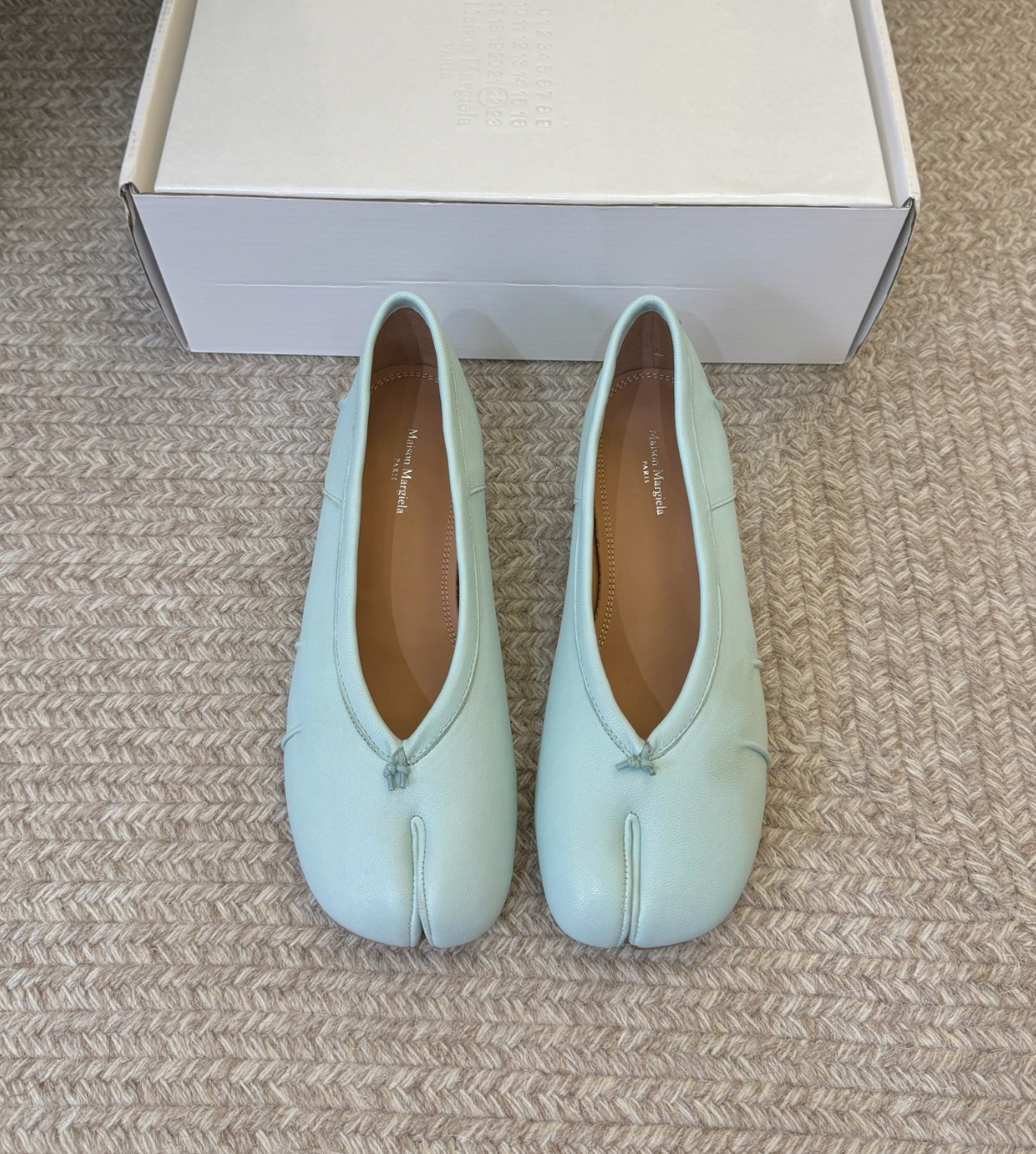 MM Leather Tabi Ballerina Heels