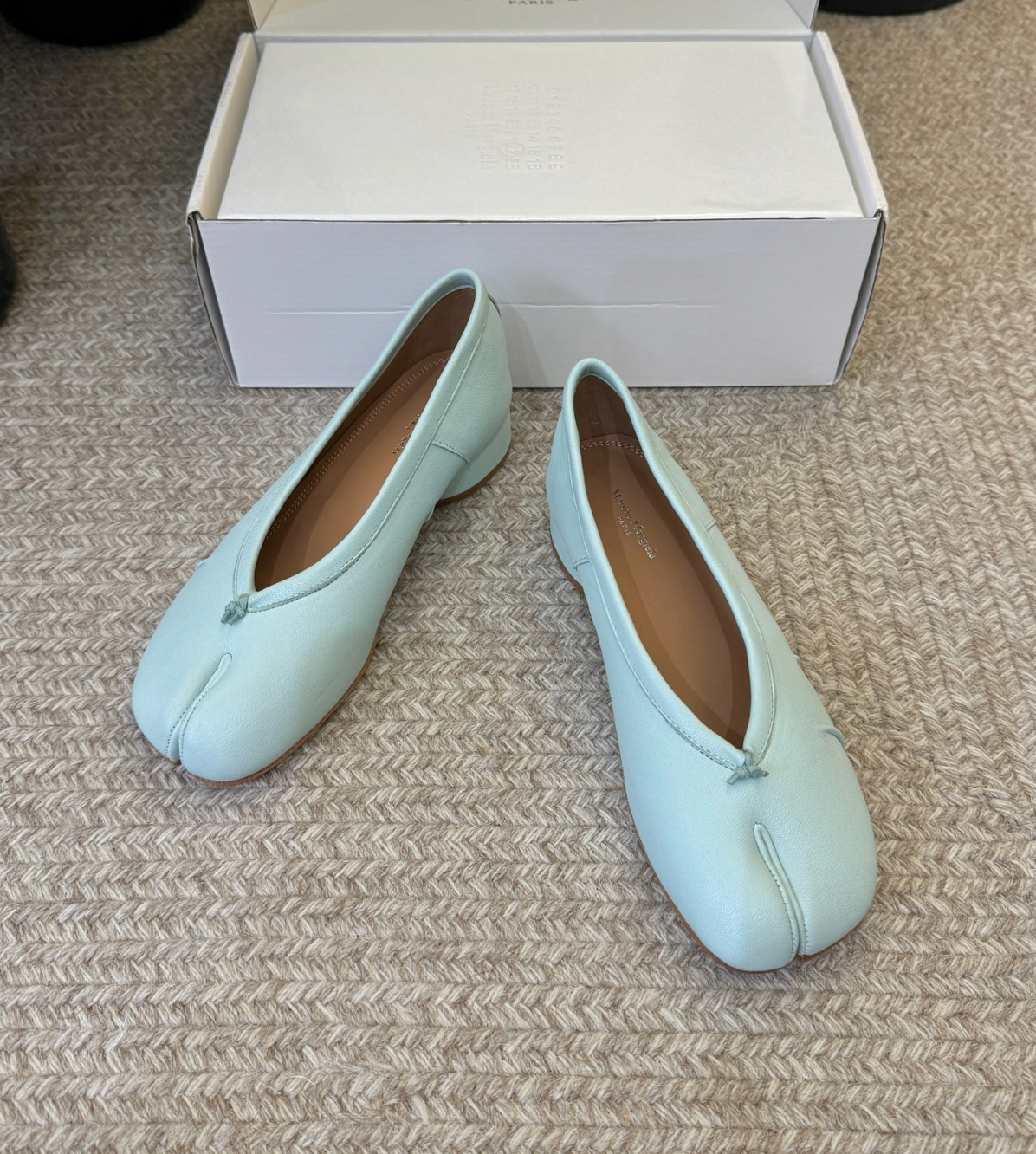 MM Leather Tabi Ballerina Heels