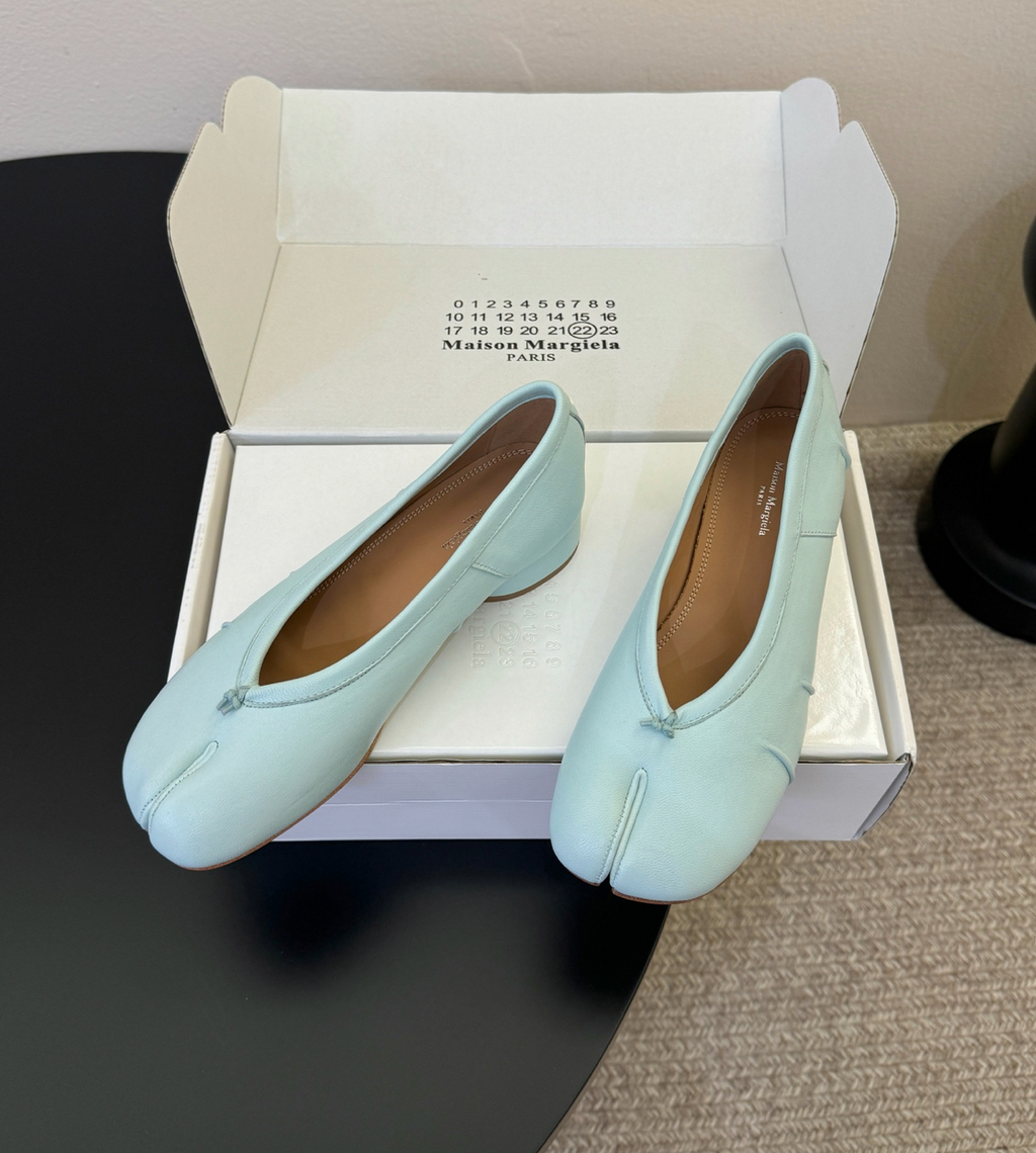 MM Leather Tabi Ballerina Heels