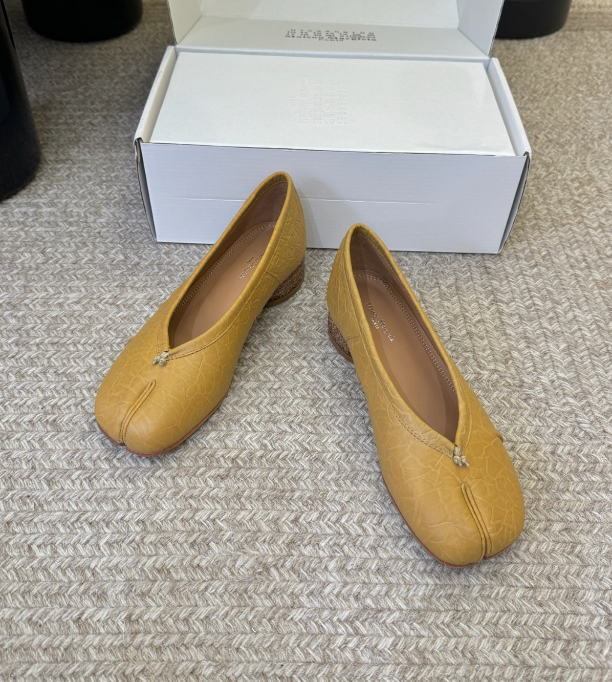 MM Leather Tabi Ballerina Heels
