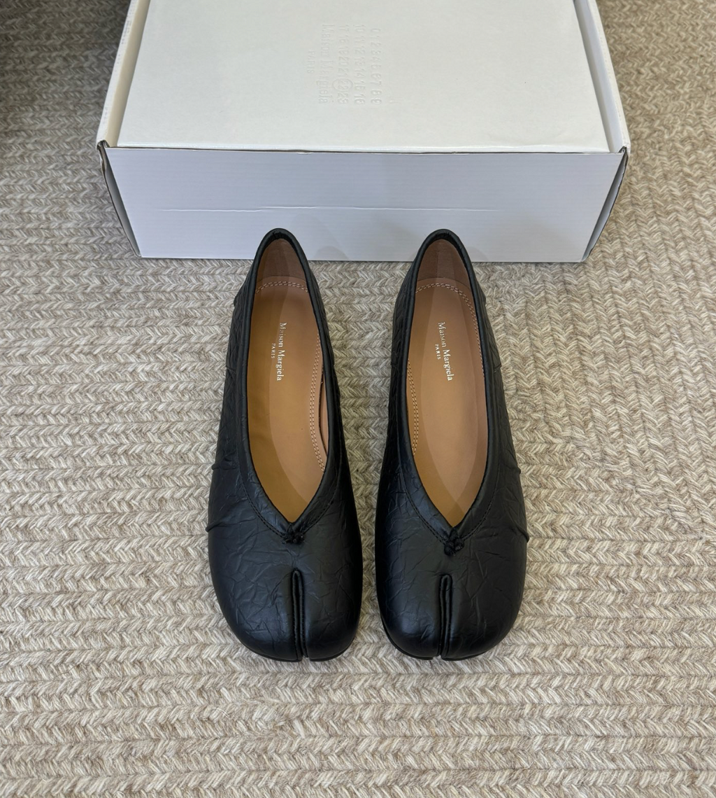 MM Leather Tabi Ballerina Heels
