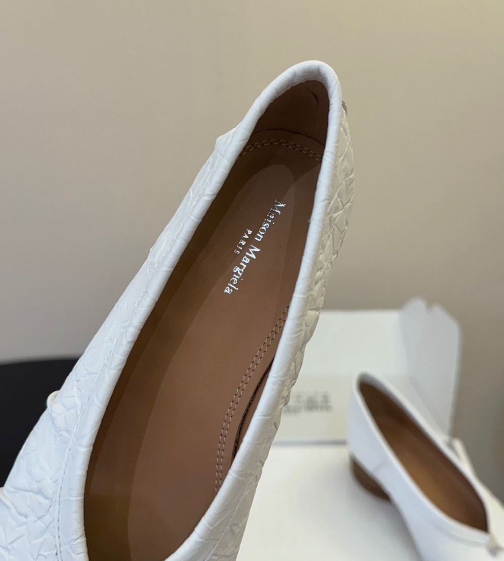 MM Leather Tabi Ballerina Heels