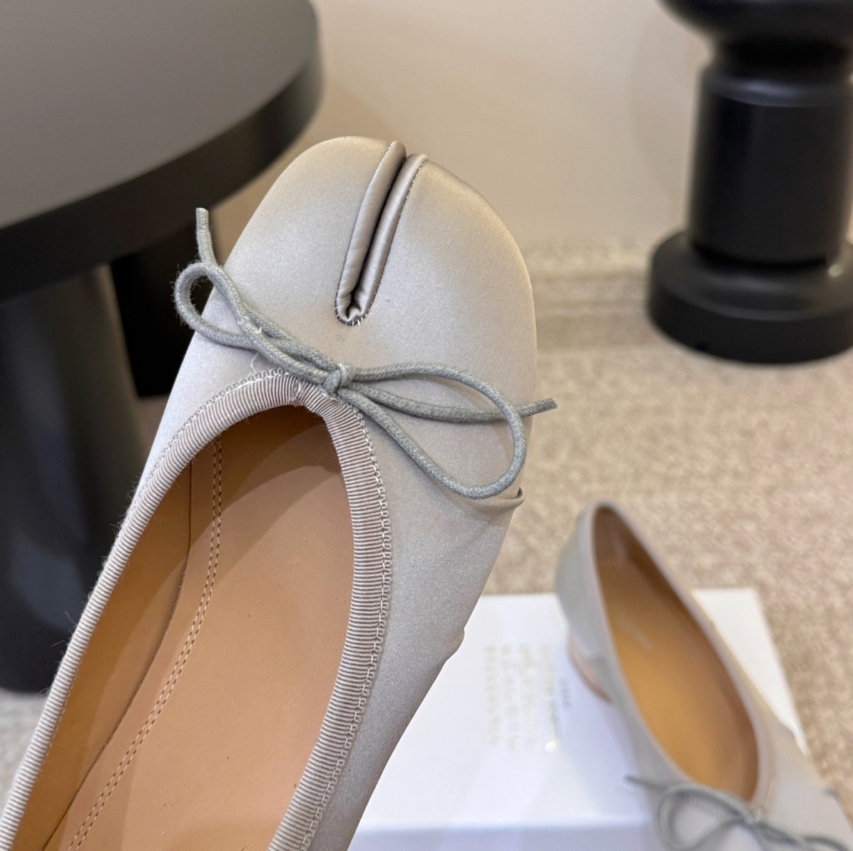 MM Tabi Satin Ballerina Flat