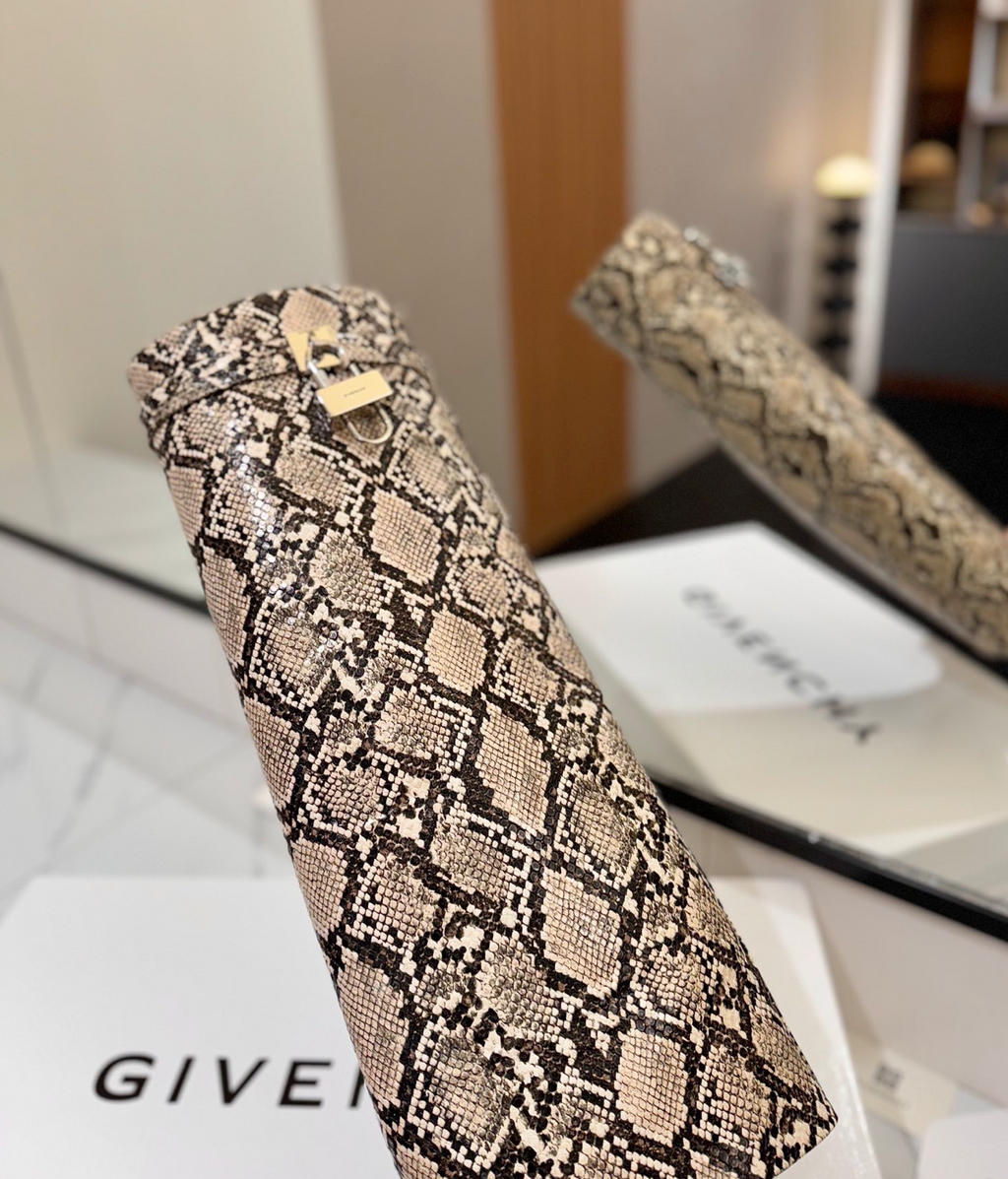 GIVENCHY Shark Lock Boots in Snakeskin