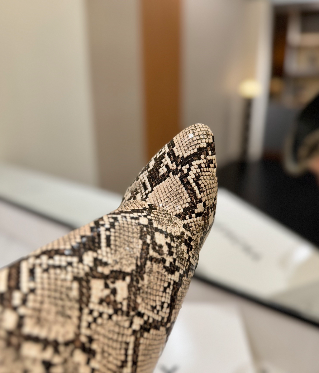GIVENCHY Shark Lock Boots in Snakeskin