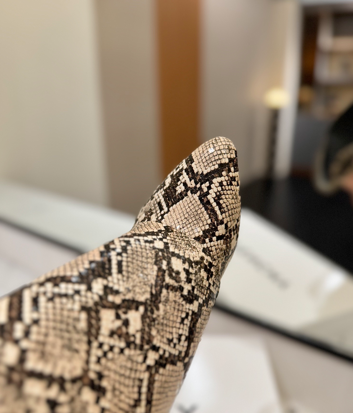 GIVENCHY Shark Lock Boots in Snakeskin