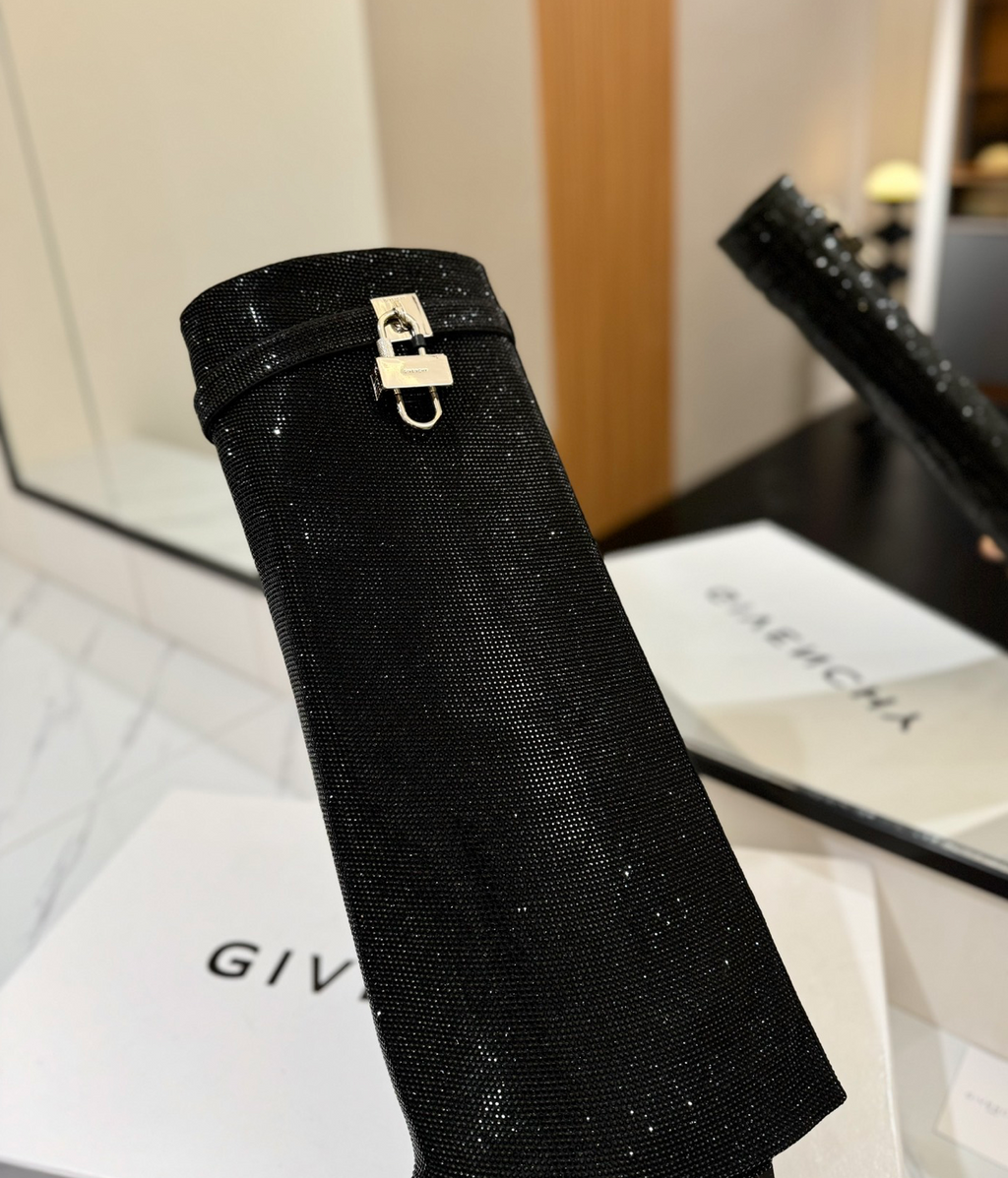 GIVENCHY Shark Lock Boots Crystal