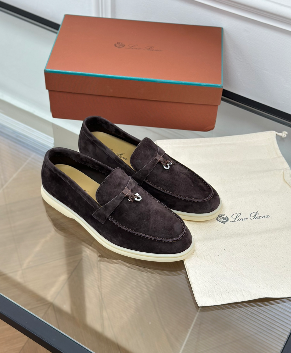 Mocassins Brown Suede Summer Charms Walk