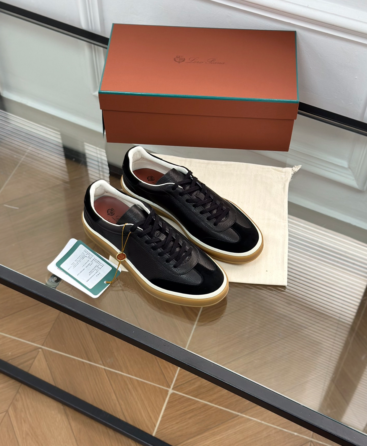 Tennis Walk Black Sneaker Calfskin