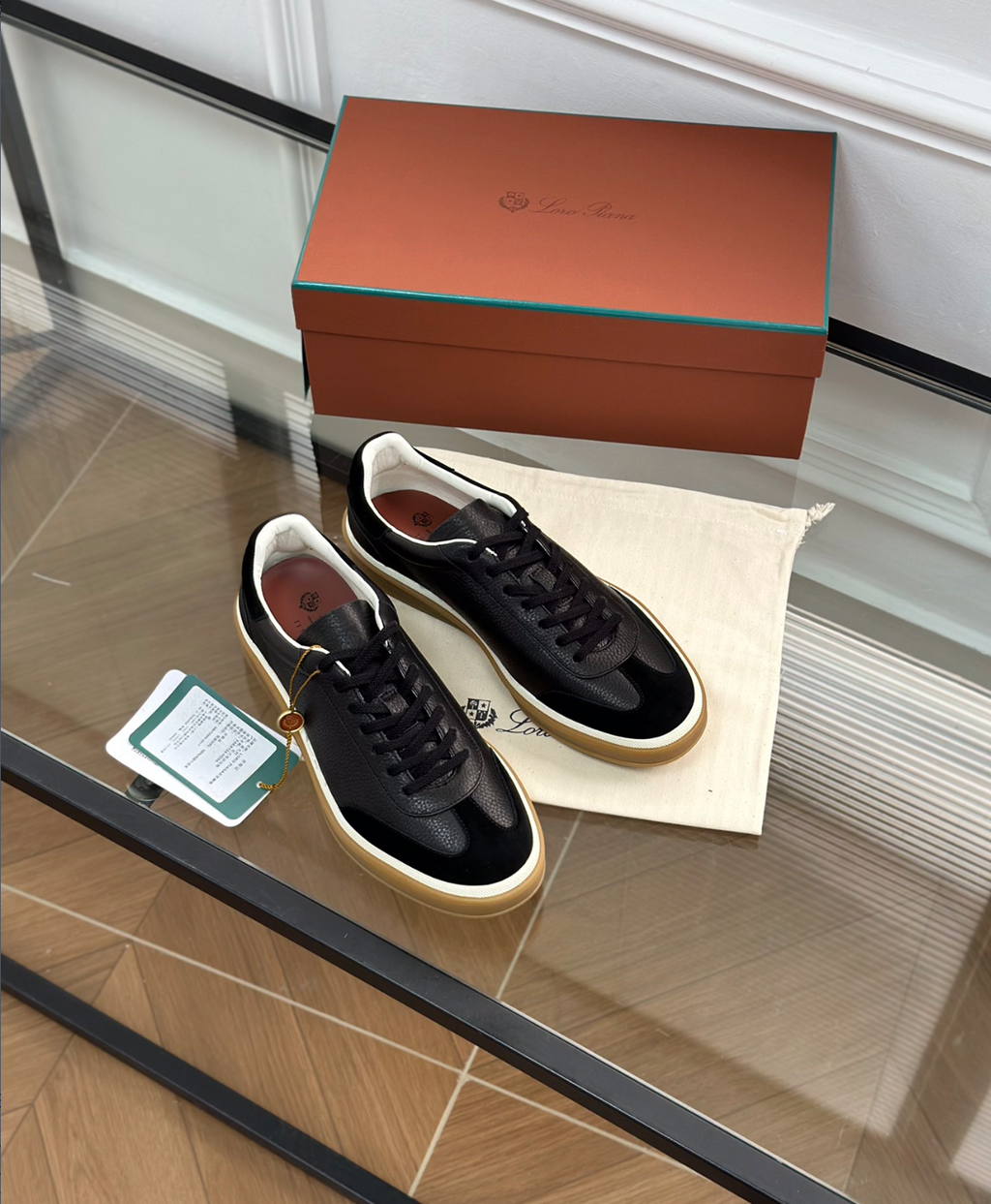 Tennis Walk Black Sneaker Calfskin
