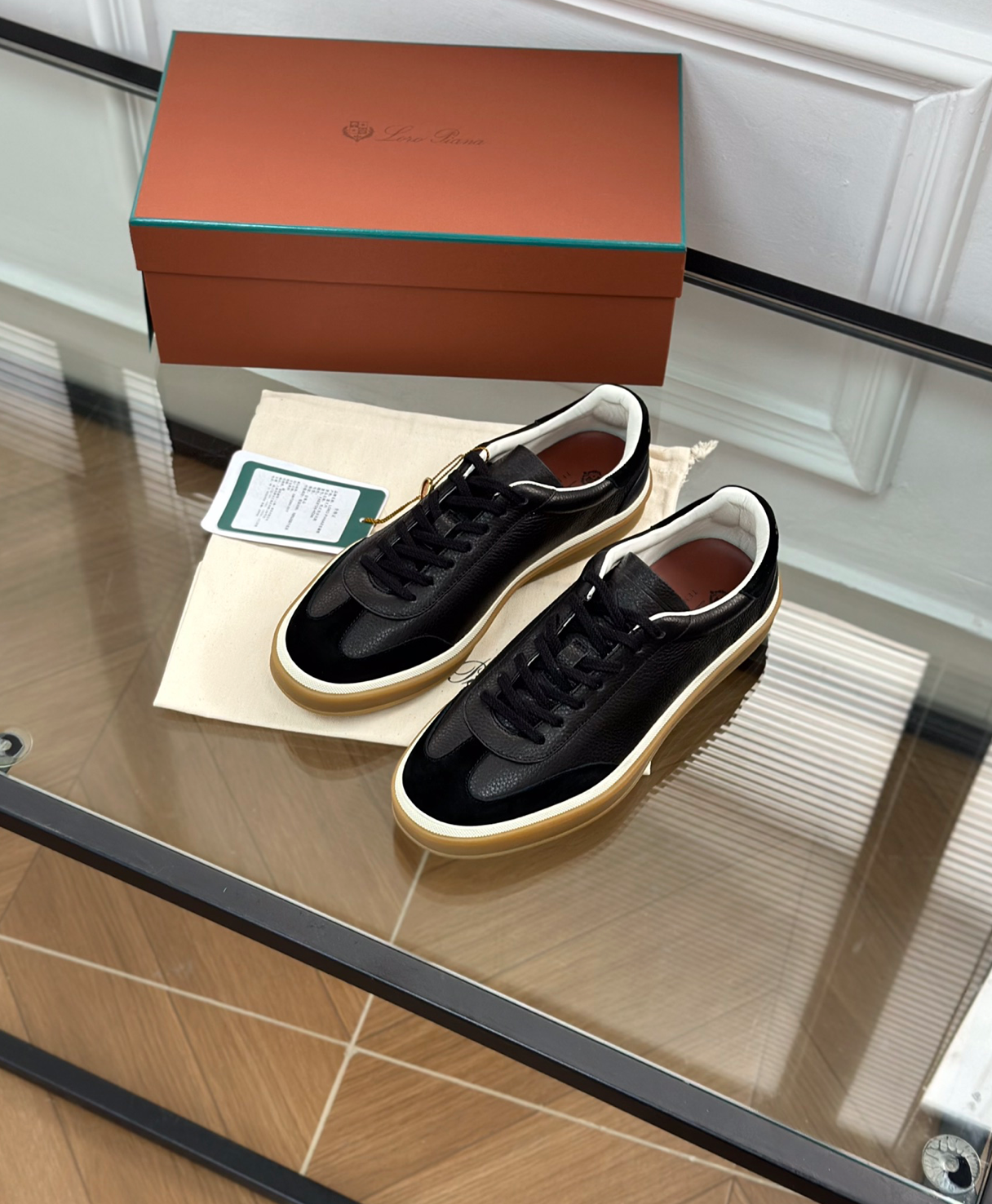 Tennis Walk Black Sneaker Calfskin