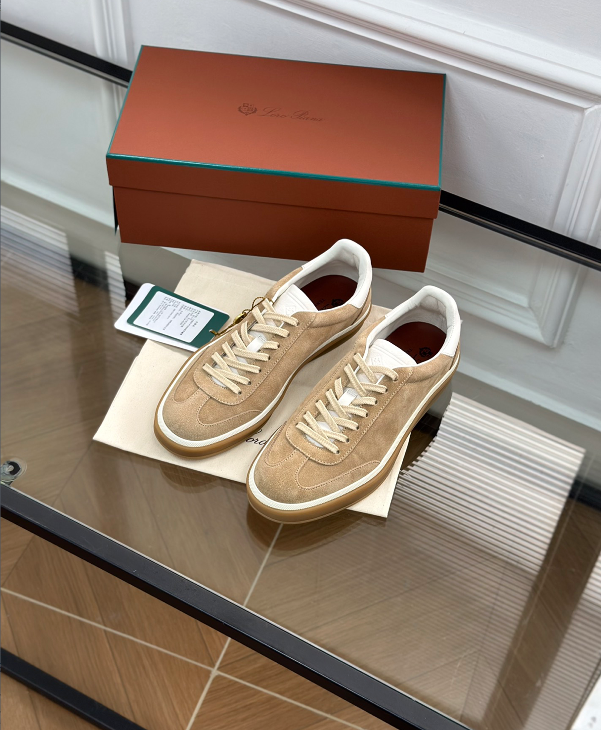 Tennis Walk Beige Sneaker Calfskin