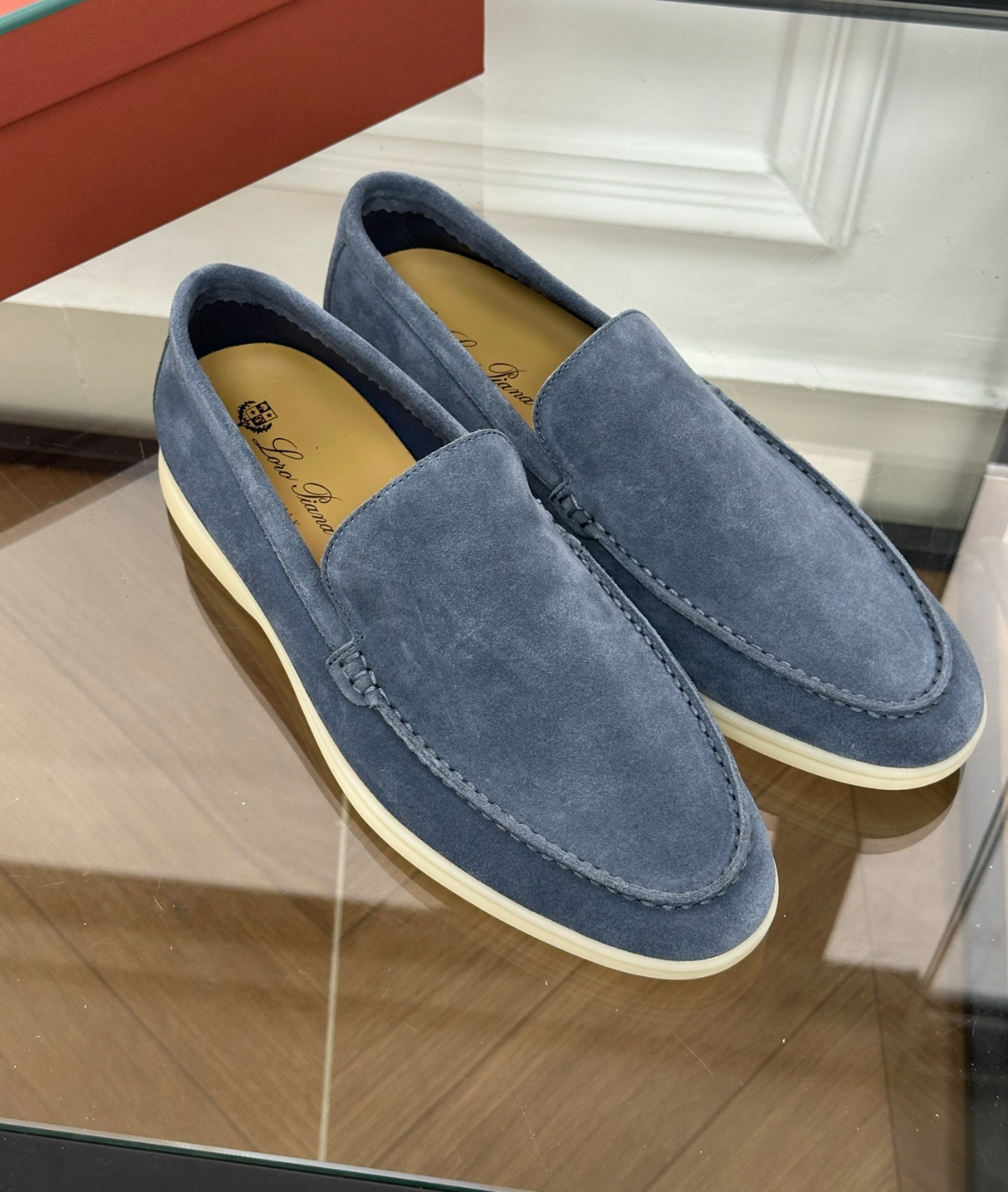 Moccasins Summer Walk Blue Suede