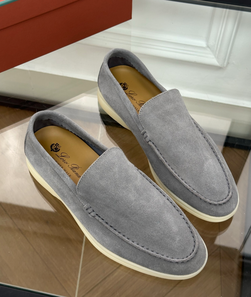 Moccasins Summer Walk Light Blue Suede