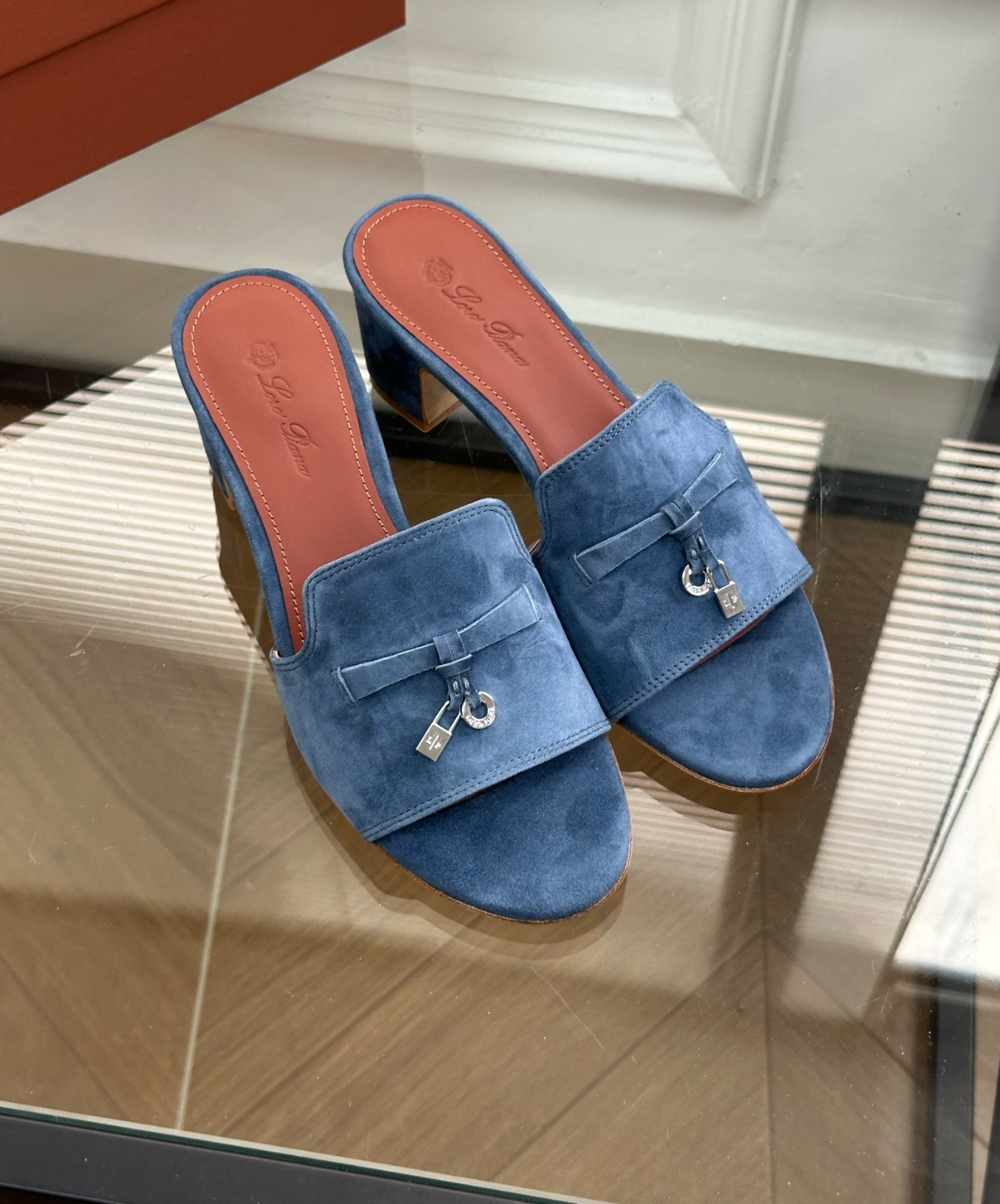 Summer Charms Sandal Blue Suede Goatskin