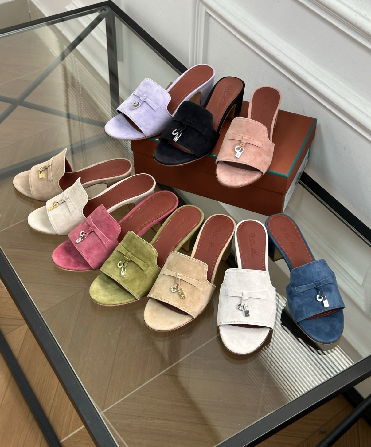 Summer Charms Sandal Olive Suede Goatskin