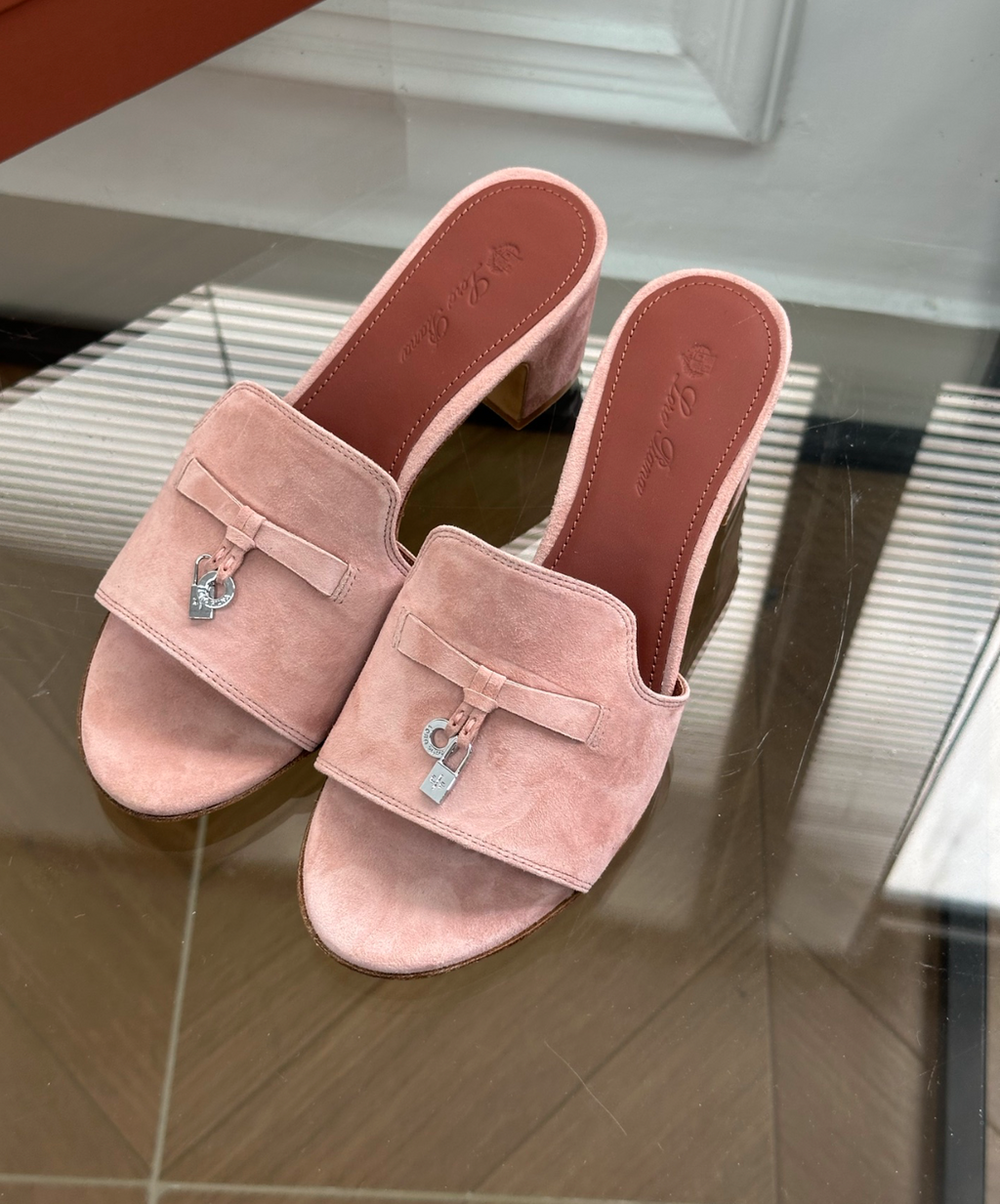 Summer Charms Sandal Pink Suede Goatskin