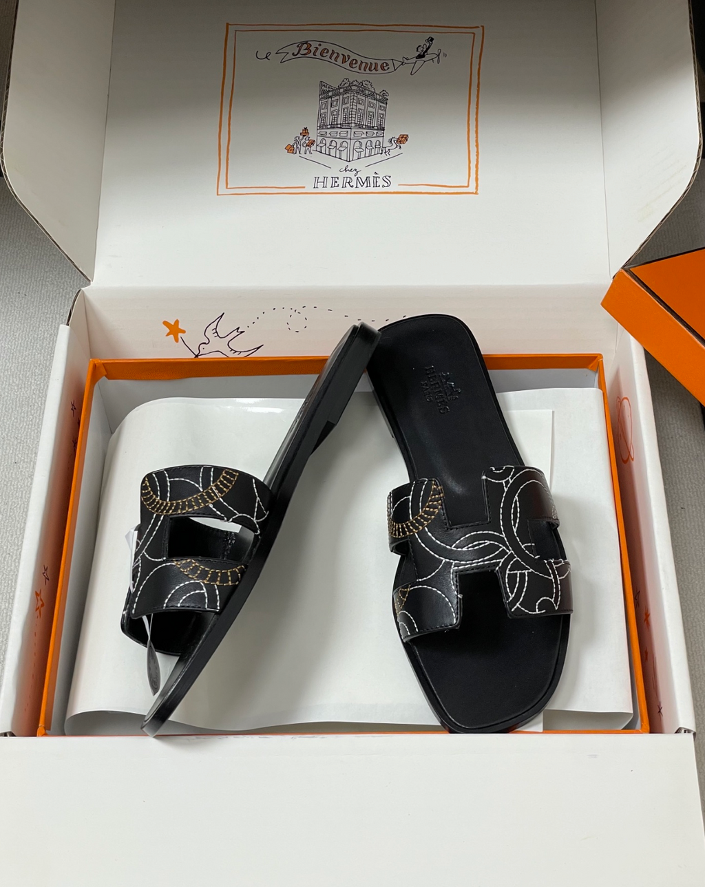 Hermès Oran sandal Panoplie Equestre