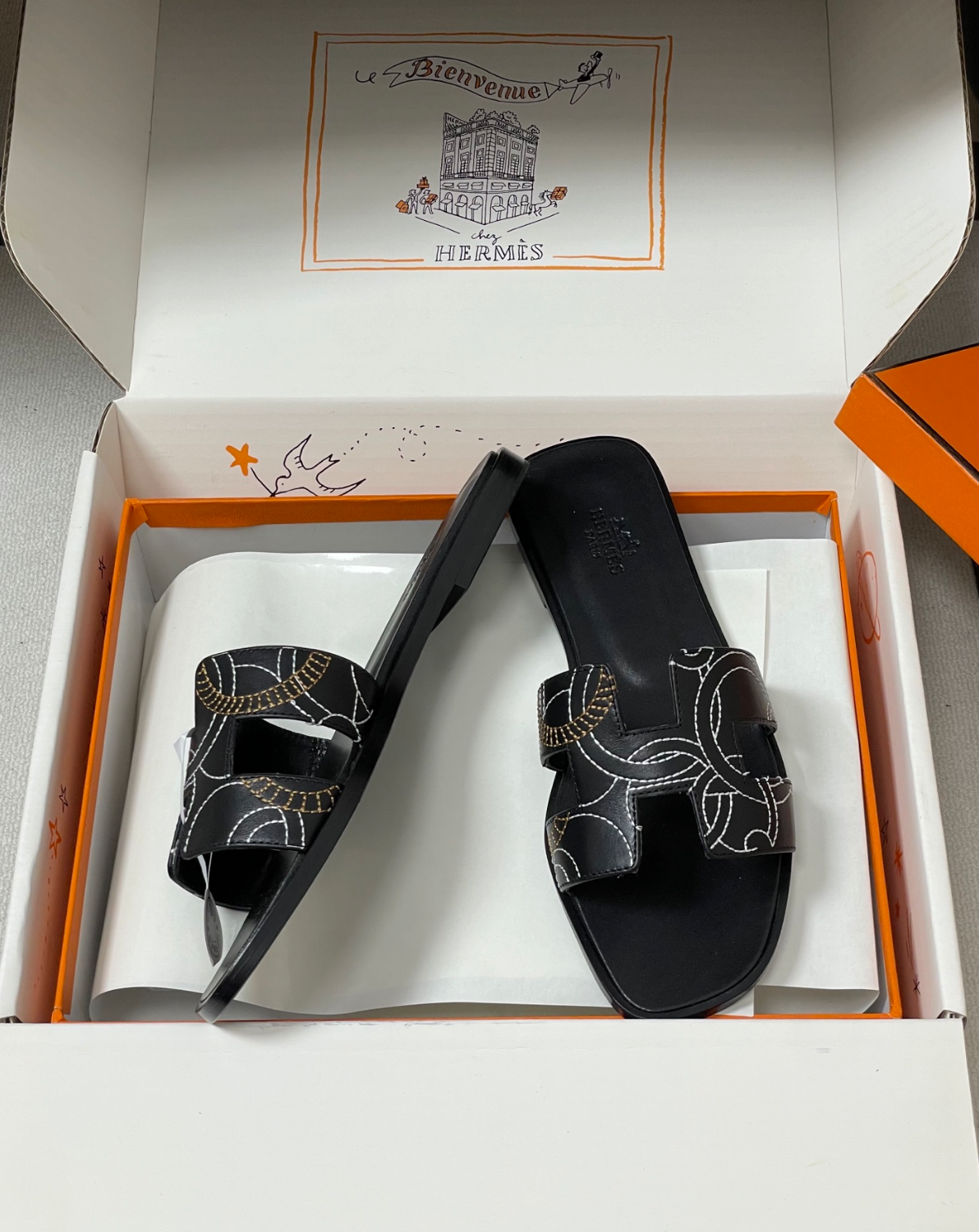Hermès Oran sandal Panoplie Equestre