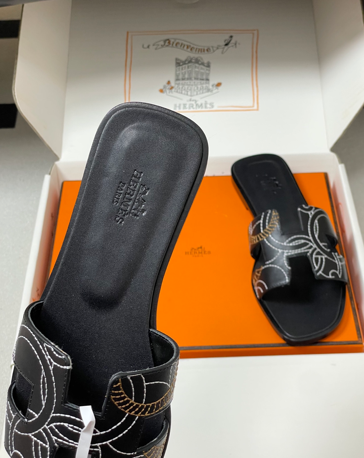 Hermès Oran sandal Panoplie Equestre