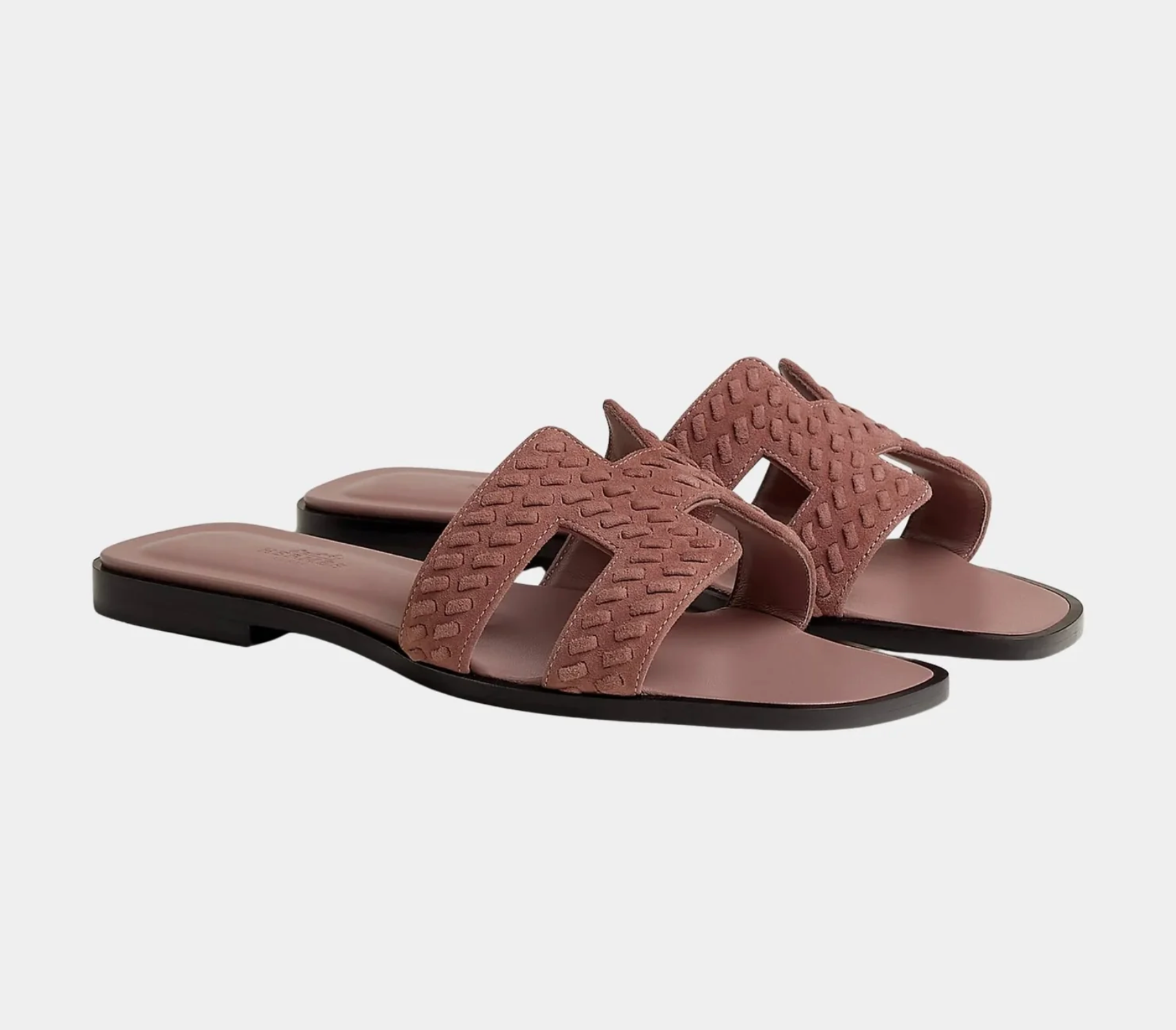 Hermès Oran Braided Goat Sandals