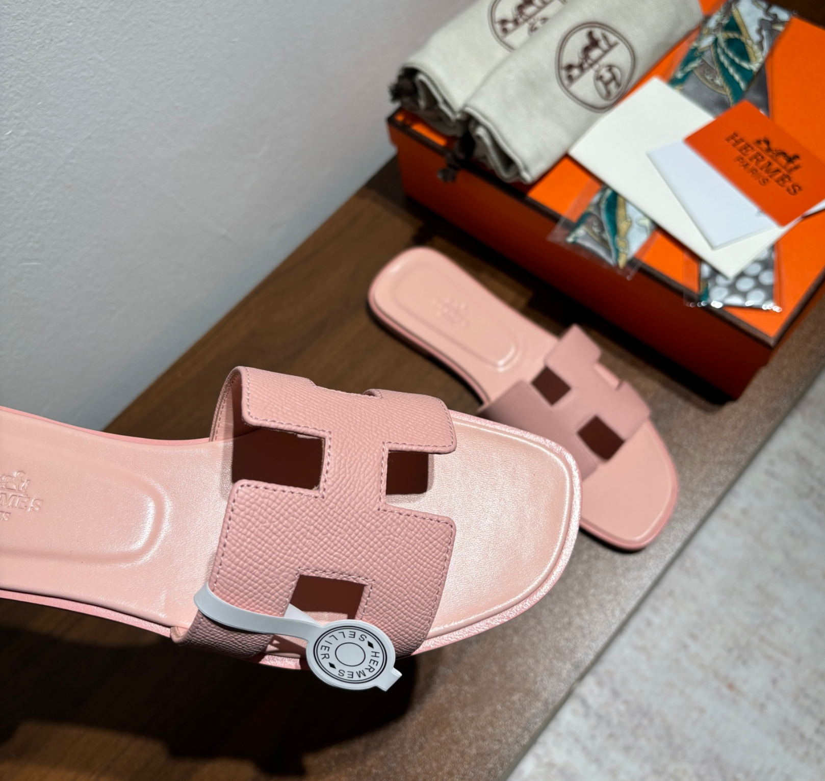 Hermès Oran Pink Sandal