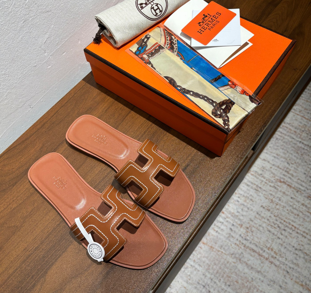 Hermès Oran Gold Sandal