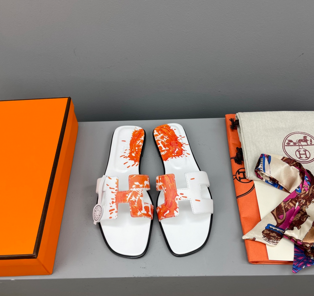 Hermès Oran Orange Peinture Fraiche Sandal