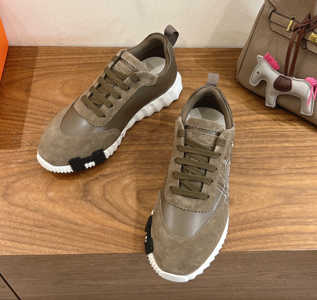 Hermès Bouncing Olive Urban Sneaker
