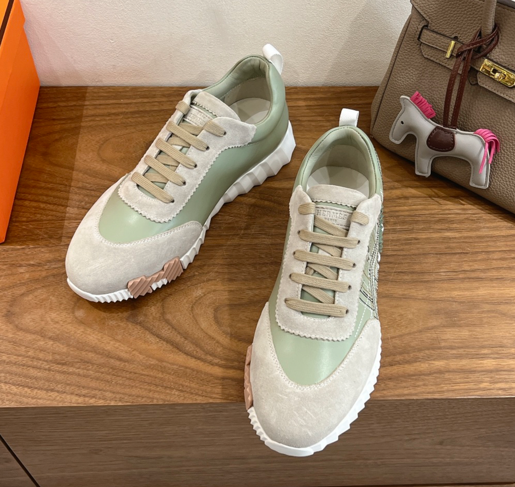 Hermès Bouncing Light Green Urban Sneaker