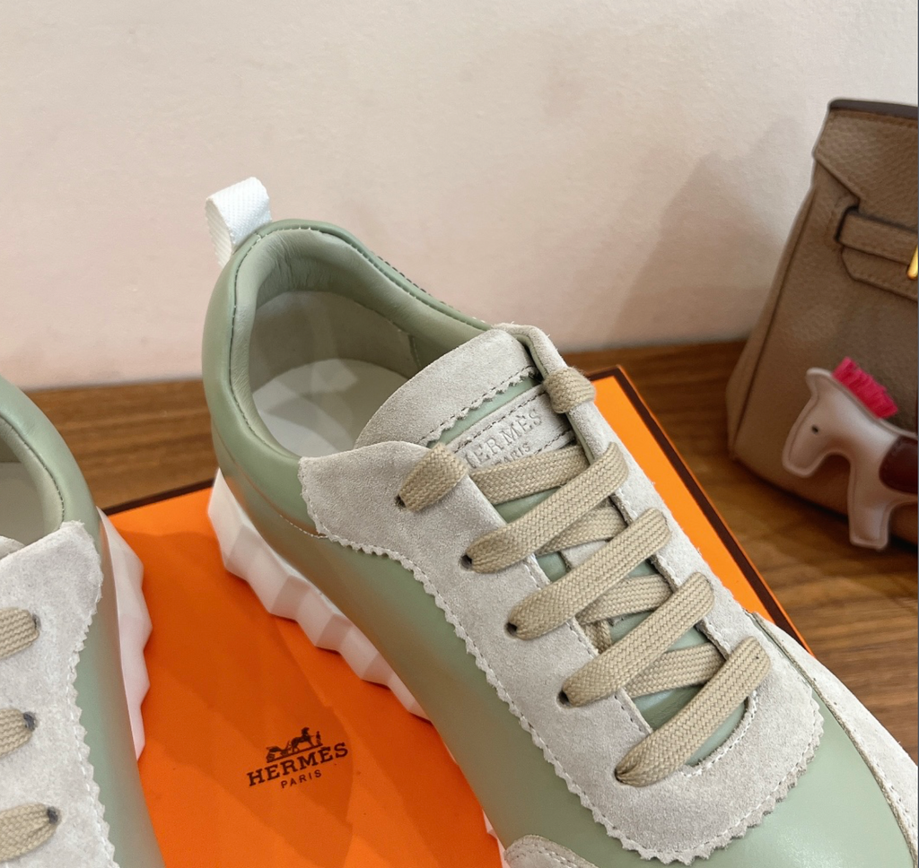 Hermès Bouncing Light Green Urban Sneaker