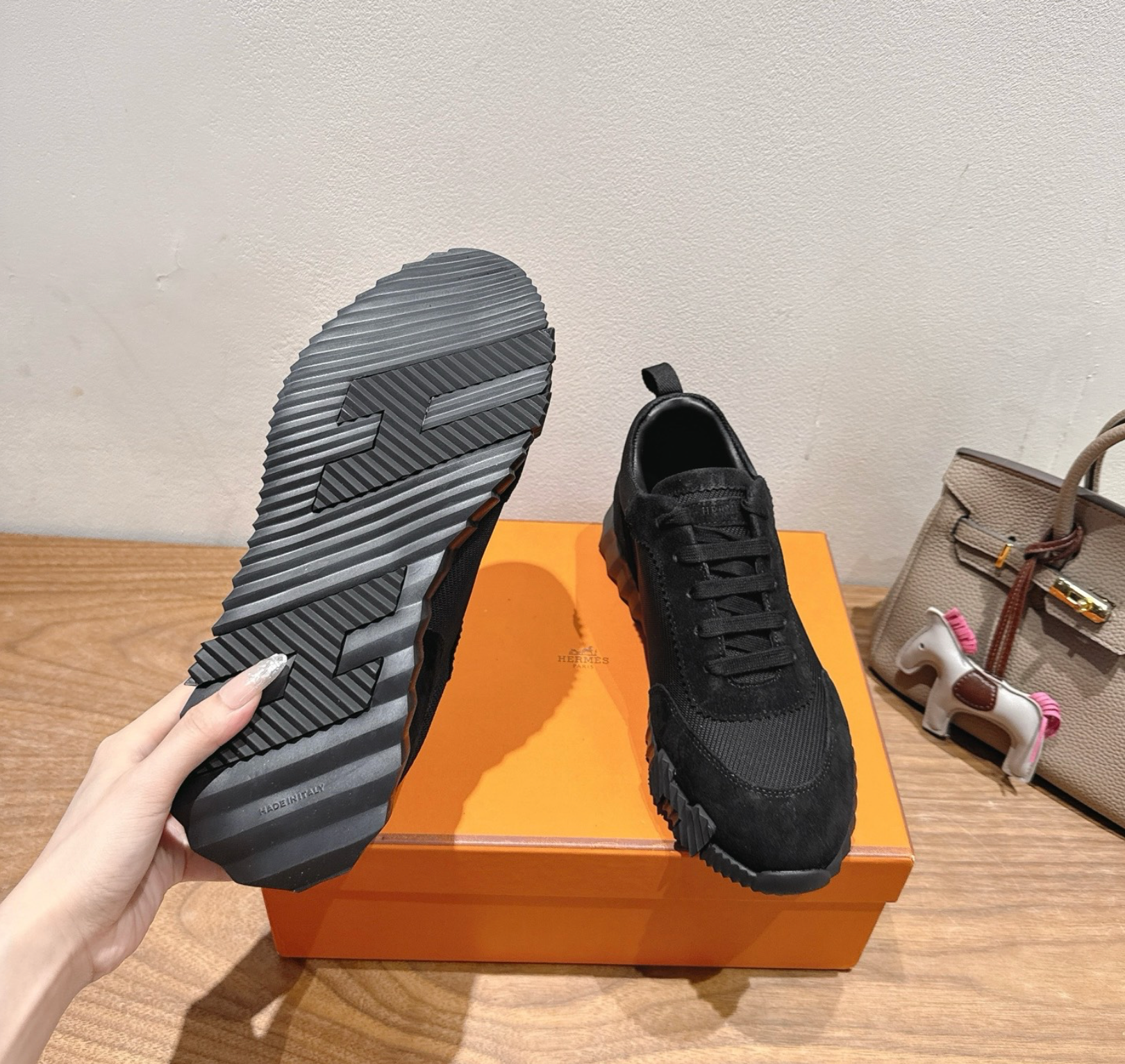 Hermès Bouncing Black Sneaker