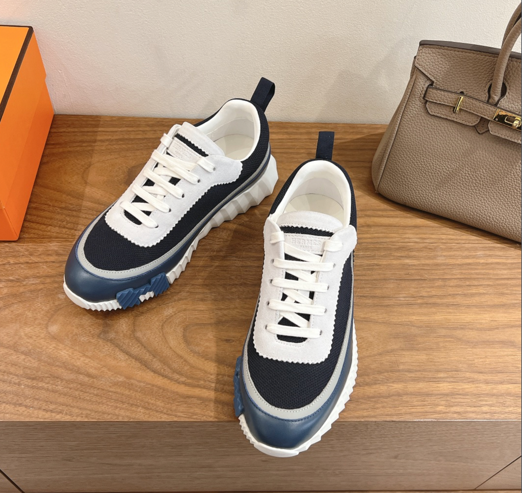 Hermès Paris Bouncing Blue Sneaker