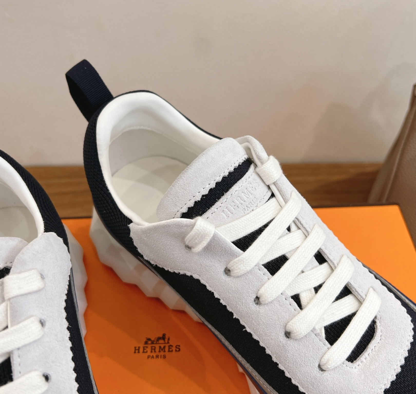 Hermès Paris Bouncing Blue Sneaker