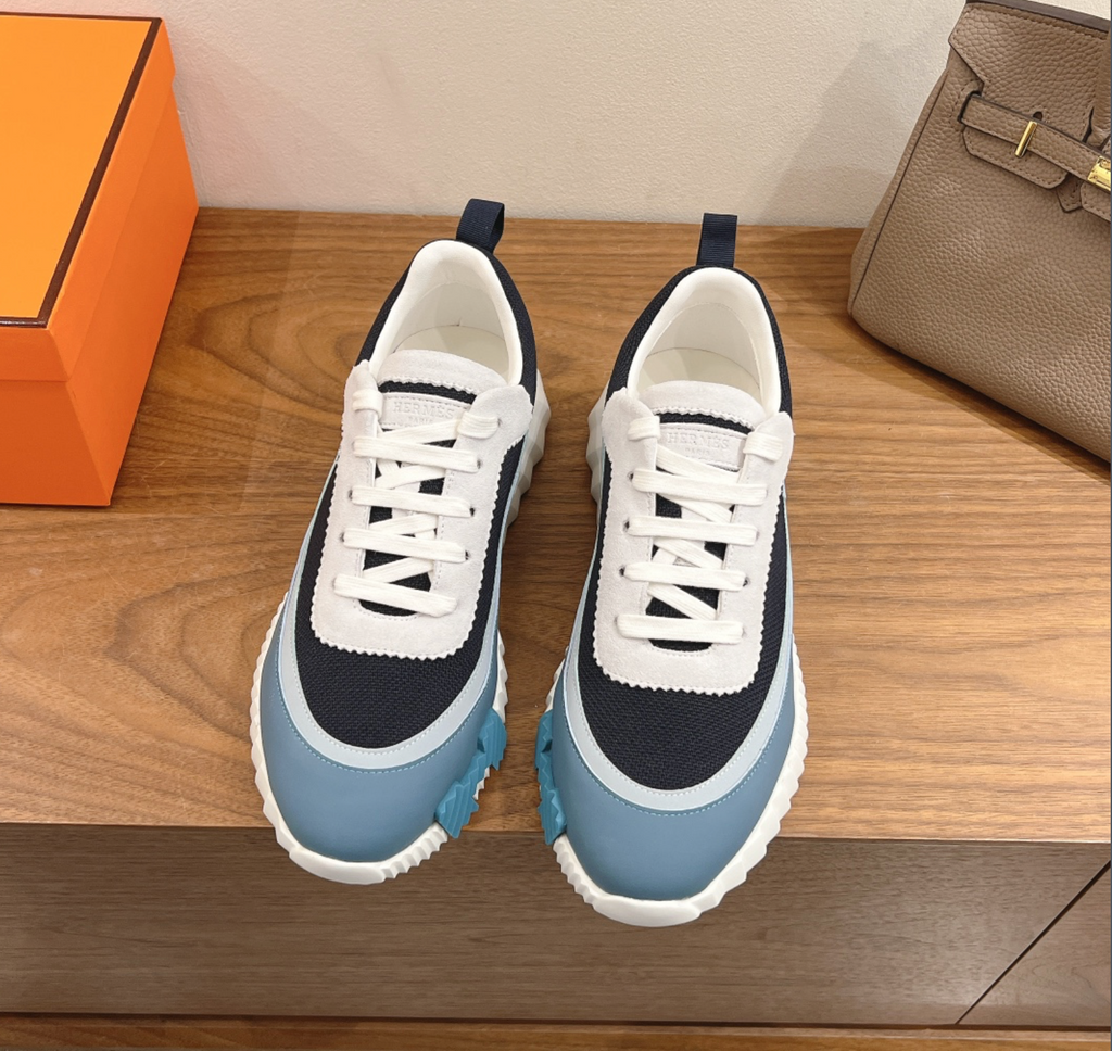 Hermès Paris Bouncing Light Blue Sneaker