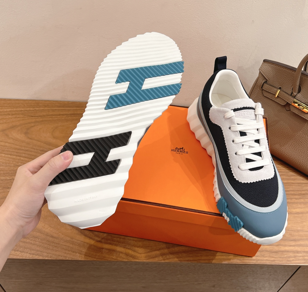Hermès Paris Bouncing Light Blue Sneaker