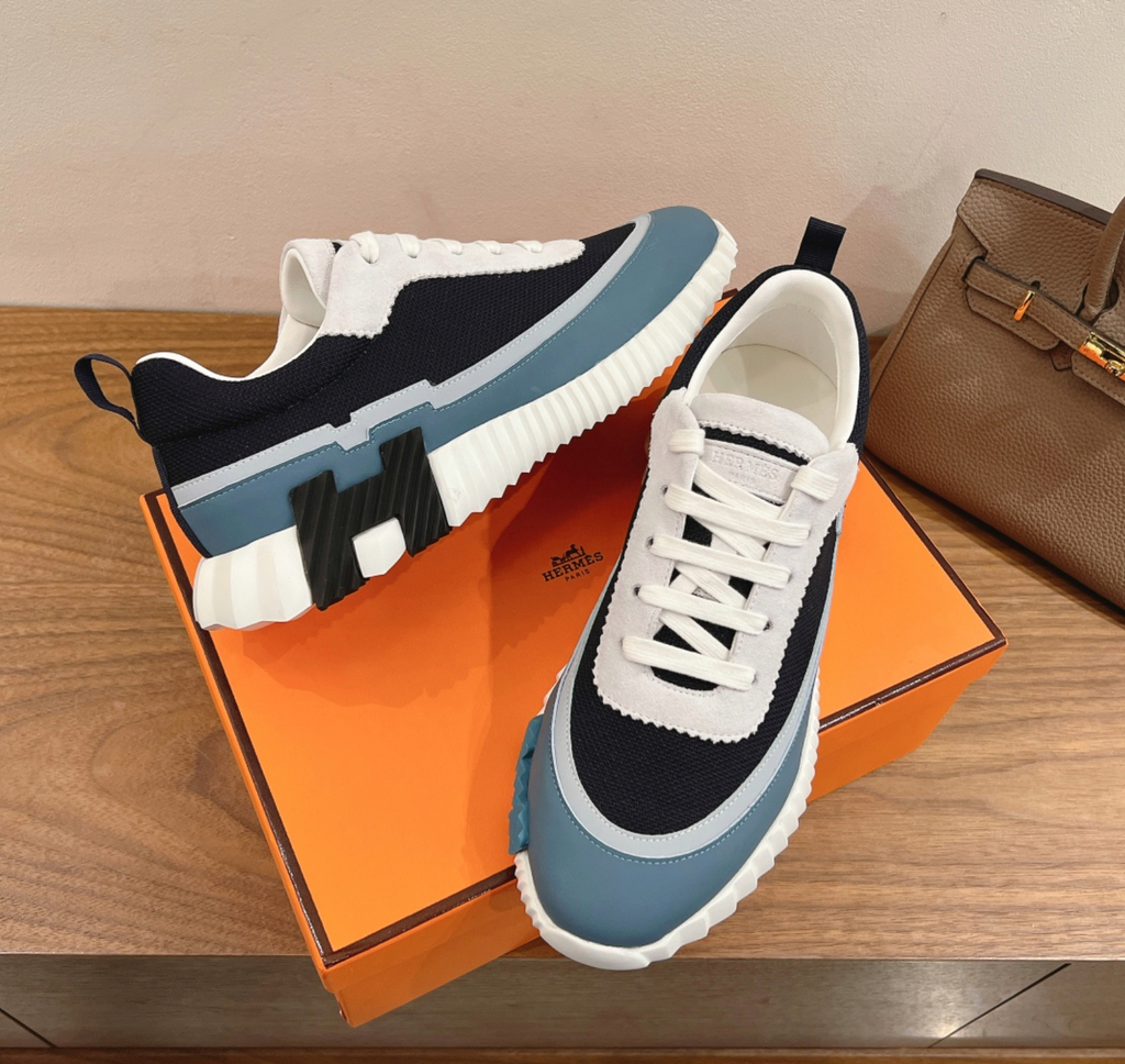 Hermès Paris Bouncing Light Blue Sneaker