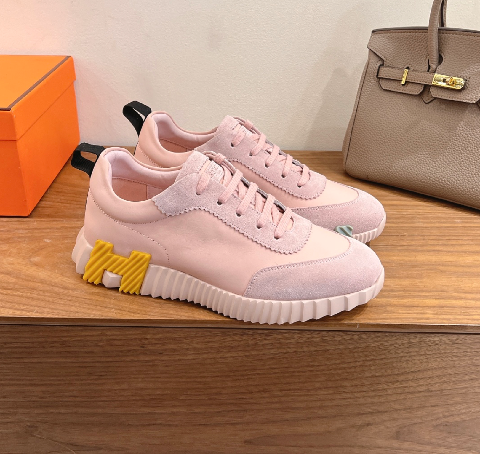 Hermès Bouncing Pink Sneaker