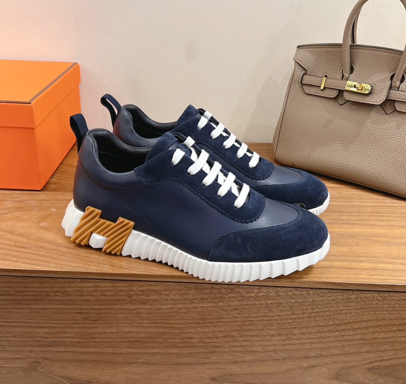 Hermès Bouncing Blue Sneaker
