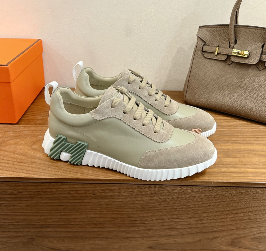Hermès Bouncing Olive Sneaker
